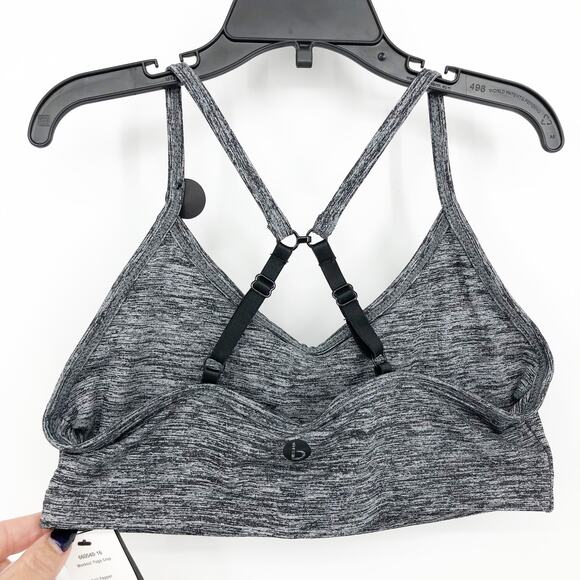 COTTON ON BODY Women's Sports Bra Small Black Grey Workout Yoga Crop NWT - Picture 6 of 10